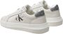 Calvin Klein Witte polyester sneakers met veters contrastdetails print logo White Dames - Thumbnail 6