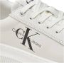 Calvin Klein Witte polyester sneakers met veters contrastdetails print logo White Dames - Thumbnail 9