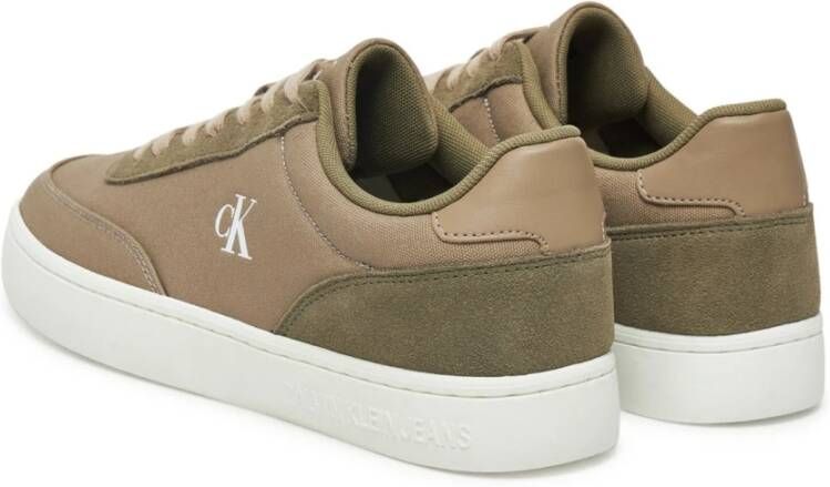 Calvin Klein Canvas Cupsole Sneakers Bruin Logo Print