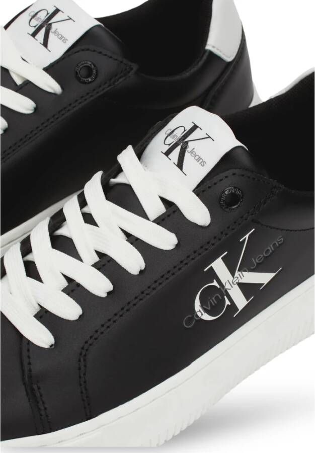 Calvin Klein Chunky Cupsole Mono Zwarte Sneakers Black Dames