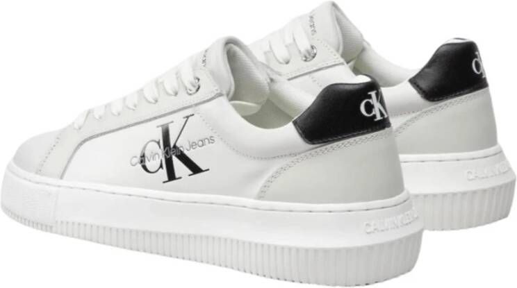 Calvin Klein Chunky Cupsole Sneakers White Dames