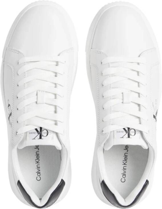Calvin Klein Chunky Cupsole Sneakers White Heren