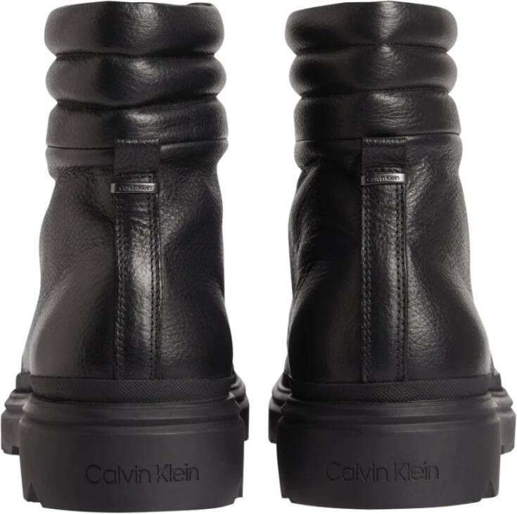 Calvin Klein combat boot pb lth Zwart Heren