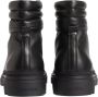 Calvin Klein Zwarte leren gevechts enkellaarzen Black Heren - Thumbnail 7
