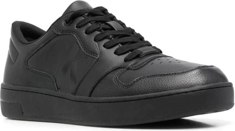 Calvin Klein cupsole laceup basket low poly trainers Zwart Heren