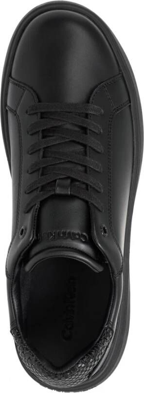 Calvin Klein Effen Vetersneakers Black Heren