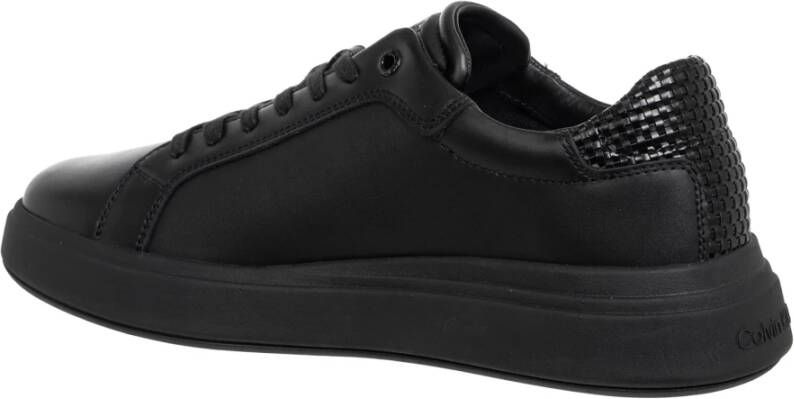 Calvin Klein Effen Vetersneakers Black Heren