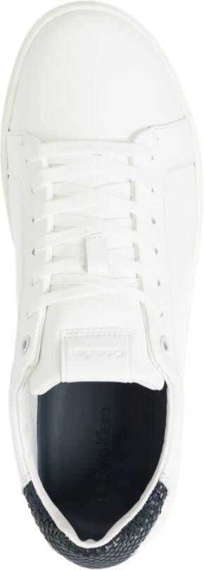 Calvin Klein Effen Vetersneakers White Heren