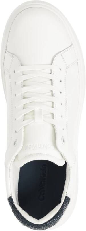 Calvin Klein Effen Vetersneakers White Heren