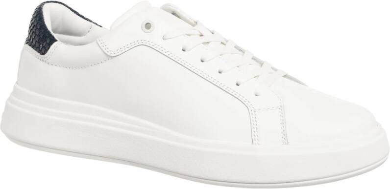Calvin Klein Effen Vetersneakers White Heren