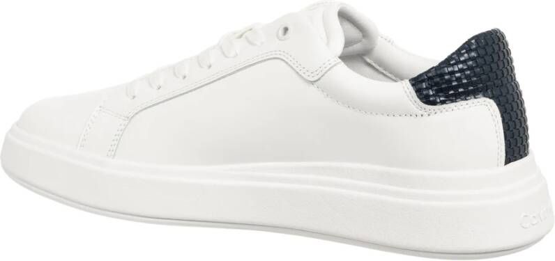 Calvin Klein Effen Vetersneakers White Heren