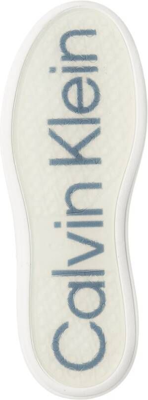 Calvin Klein Effen Vetersneakers White Heren