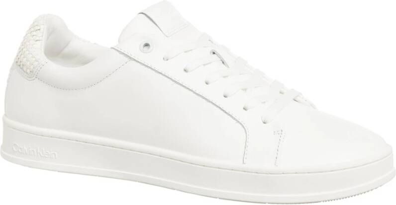 Calvin Klein Effen Vetersneakers White Heren
