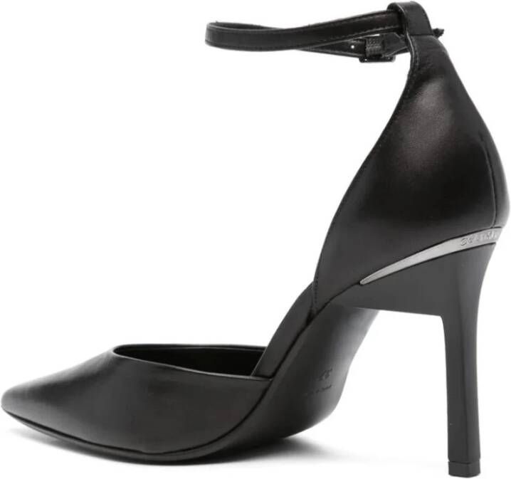 Calvin Klein Elegant Zwart Pump Strap Hakken Black Dames