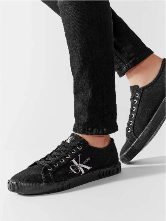 Calvin Klein Essential Zwarte Sneakers Black Heren