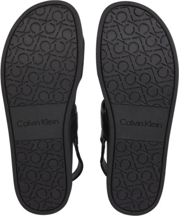 Calvin Klein Flat Sandals Zwart Heren