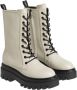 Calvin Klein Beige Leren Flatform Mid Lace-Up Laarzen Beige Dames - Thumbnail 5