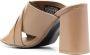 Calvin Klein Stijlvolle Leren Hakken Muiltjes Beige Dames - Thumbnail 5