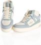 Calvin Klein Hoge leren sneakers Wit Green Dames - Thumbnail 4