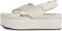 Calvin Klein Jeans Beige Open-Toe Sandalen met Gesp Strik Sluiting Beige Dames - Thumbnail 10