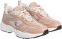Calvin Klein Jeans Beige Sportieve Synthetische Rubberen Zool Sneakers Pink Dames - Thumbnail 5