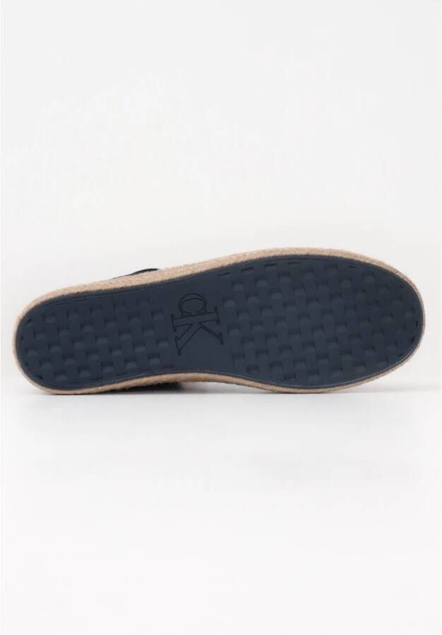 Calvin Klein Jeans Blauwe Canvas Espadrilles