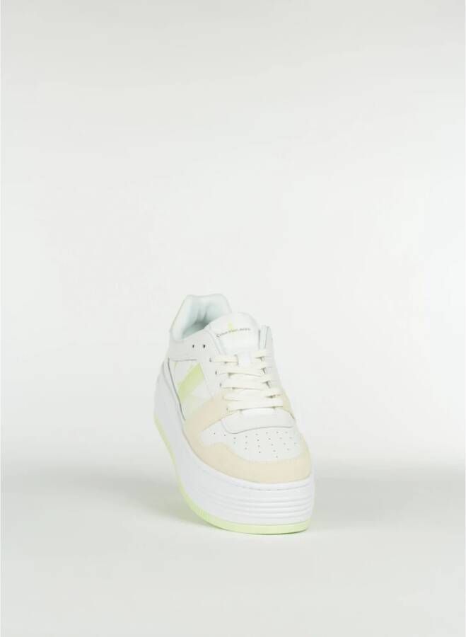 Calvin Klein Jeans Bold Platform Schoen White Dames