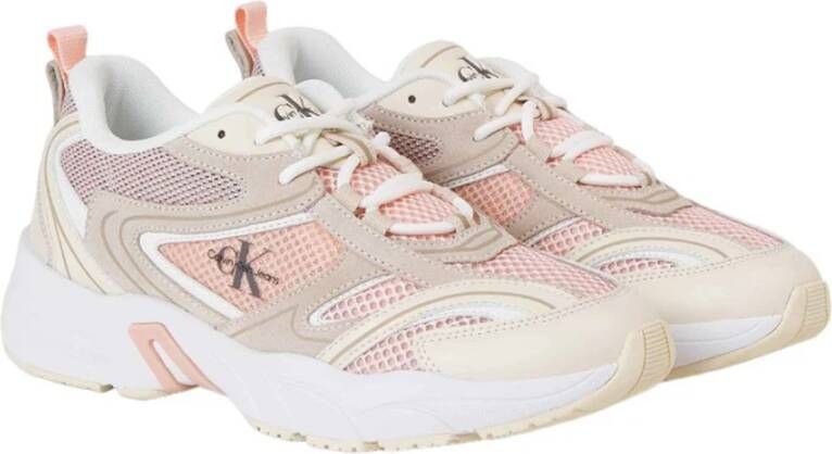 Calvin Klein Jeans Casual Textiel Sneakers oor Dames Pink Dames