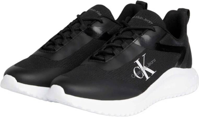 Calvin Klein Jeans Casual Zwarte Textiel Sneakers oor Heren Black Heren