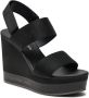 Calvin Klein Jeans Zwarte Sleehak Sandaal Webbing Vrouwen Black Dames - Thumbnail 11