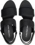 Calvin Klein Jeans Zwarte Sleehak Sandaal Webbing Vrouwen Black Dames - Thumbnail 14