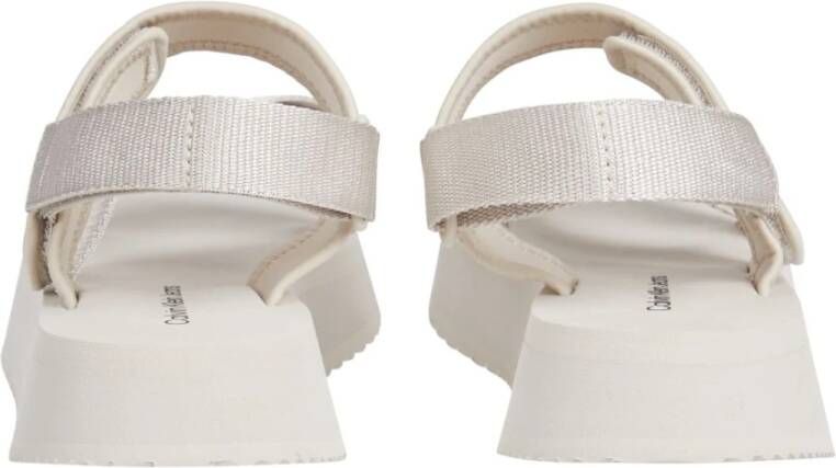 Calvin Klein Jeans Flat Sandals Beige Dames