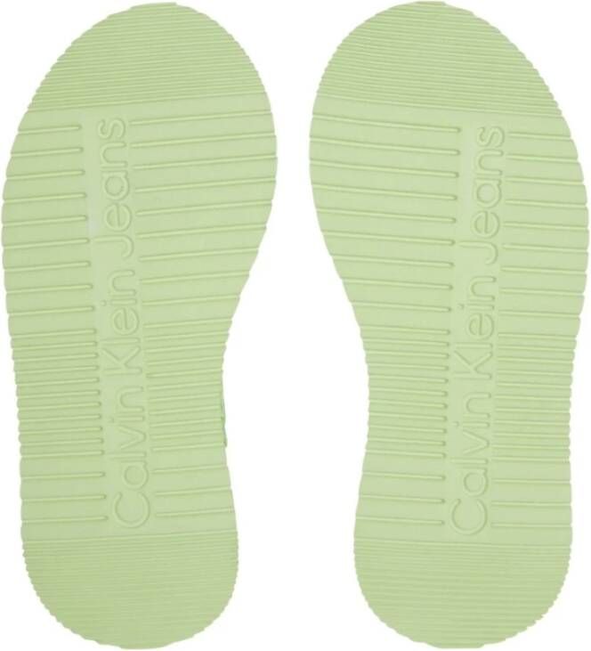 Calvin Klein Jeans Flat Sandals Groen Dames