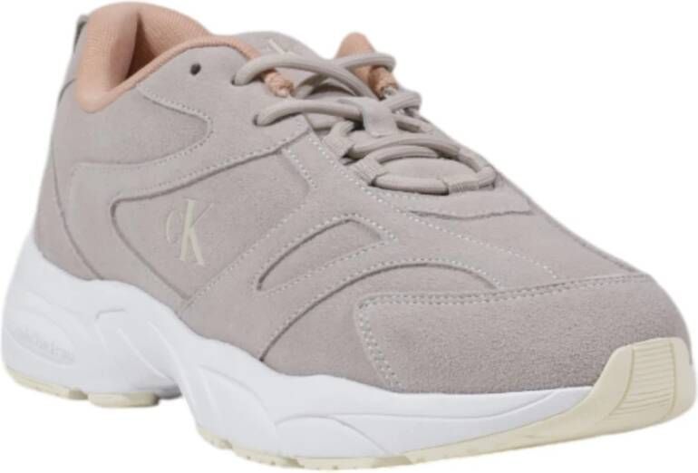 Calvin Klein Jeans Grijze Veterschoenen voor dames Gray Dames