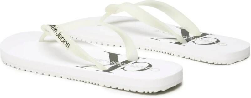 Calvin Klein Jeans Heren Flip Flops Lente Zomer Collectie White Heren