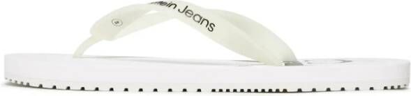Calvin Klein Jeans Heren Flip Flops Lente Zomer Collectie White Heren