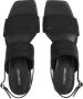 Calvin Klein Jeans Dames sandalen an zwart leer Black Dames - Thumbnail 3