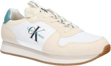 Calvin Klein Jeans Laceup Runner Sneakers Beige Heren