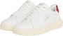 Calvin Klein Sportieve witte vetersneakers met print White Heren - Thumbnail 13