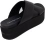 Calvin Klein Slippers FLATFORM CROSS MG UC plateau zomerschoen pantoffels met kruisverband - Thumbnail 9
