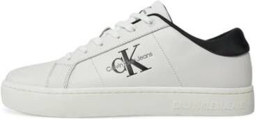 Calvin Klein Jeans Leren sneaker met 3 cm hak White Heren