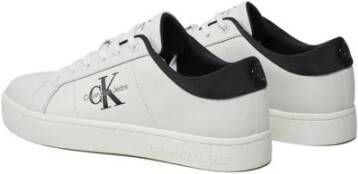 Calvin Klein Jeans Leren sneaker met 3 cm hak White Heren