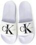 Calvin Klein Jeans Heren Witte Slippers voor Lente Zomer White Heren - Thumbnail 6