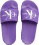 Calvin Klein Jeans Monogram Paarse Slippers Purple Dames - Thumbnail 5