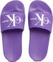 Calvin Klein Jeans Monogram Paarse Slippers Purple Dames - Thumbnail 10
