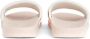 Calvin Klein Jeans Peach Blush White Monogram Slippers Beige Dames - Thumbnail 4
