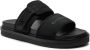 Calvin Klein Jeans Zwarte Dubbele Bar Platte Sandaal Black Heren - Thumbnail 17
