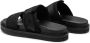 Calvin Klein Jeans Zwarte Dubbele Bar Platte Sandaal Black Heren - Thumbnail 18