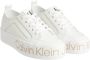 Calvin Klein Jeans Witte Casual Leren Sneakers oor rouwen White Dames - Thumbnail 8