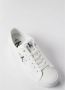 Calvin Klein Jeans Witte Casual Canvas Sneakers voor Dames White Dames - Thumbnail 11